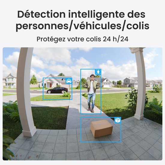 Reolink Deurbel + Home Hub - 4MP - 1:1 Beeld - Slimme Personen-/Voertuig-/Pakketdetectie - Batterij