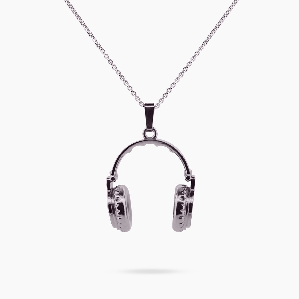 Pinchme Charms - Grote Koptelefoon bedel – Voor wie leeft op geluid en gevoel - Echt zilver - Handgemaakt in Nederland - Luxe cadeauverpakking - Ketting Sieraden