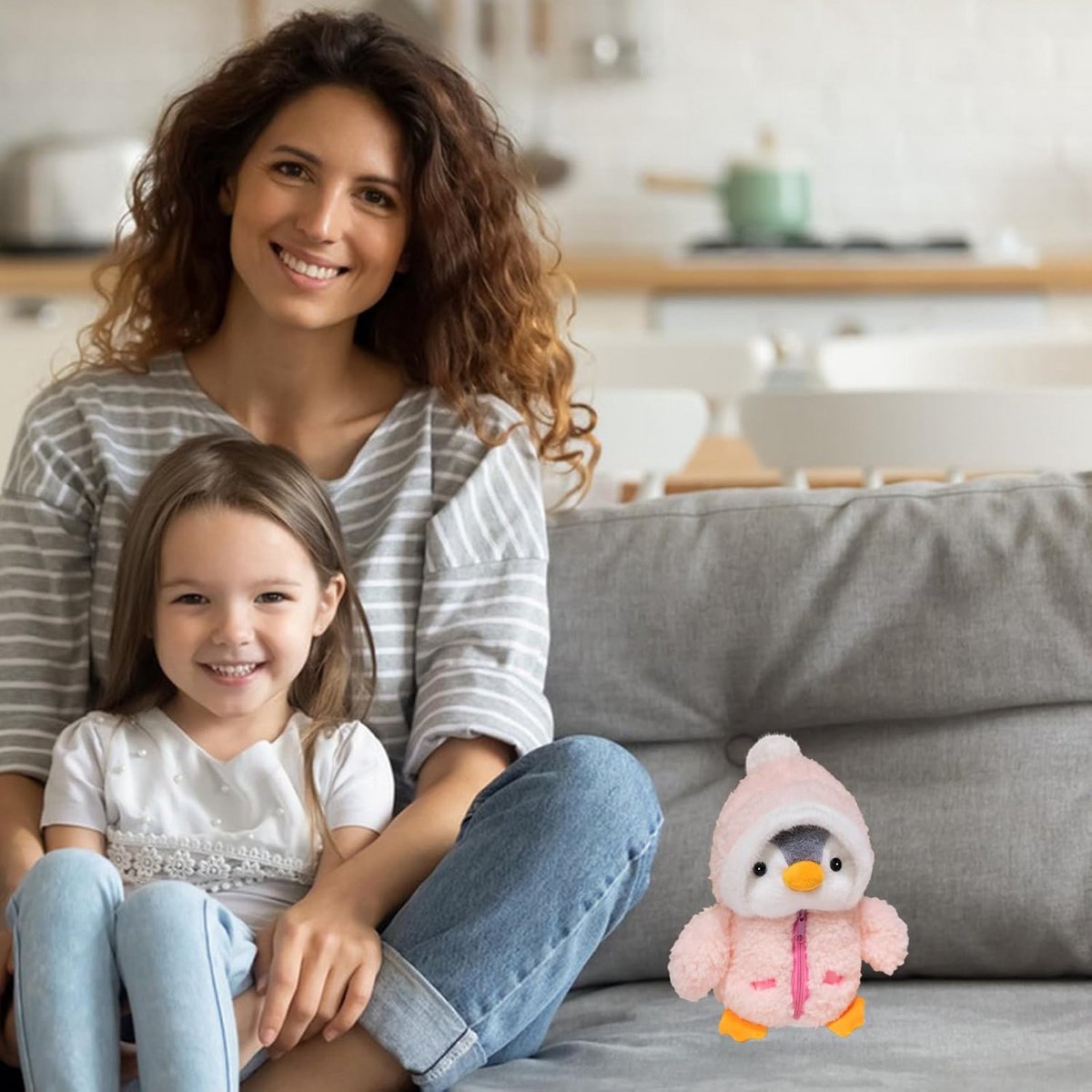 Schattig Pinguïn Knuffeldier Pluche Speelgoed 25 cm Roze