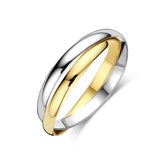 Bague Bicolore Or 4209134 – 14 Carats Or Jaune et Blanc 2 x 2,3 mm