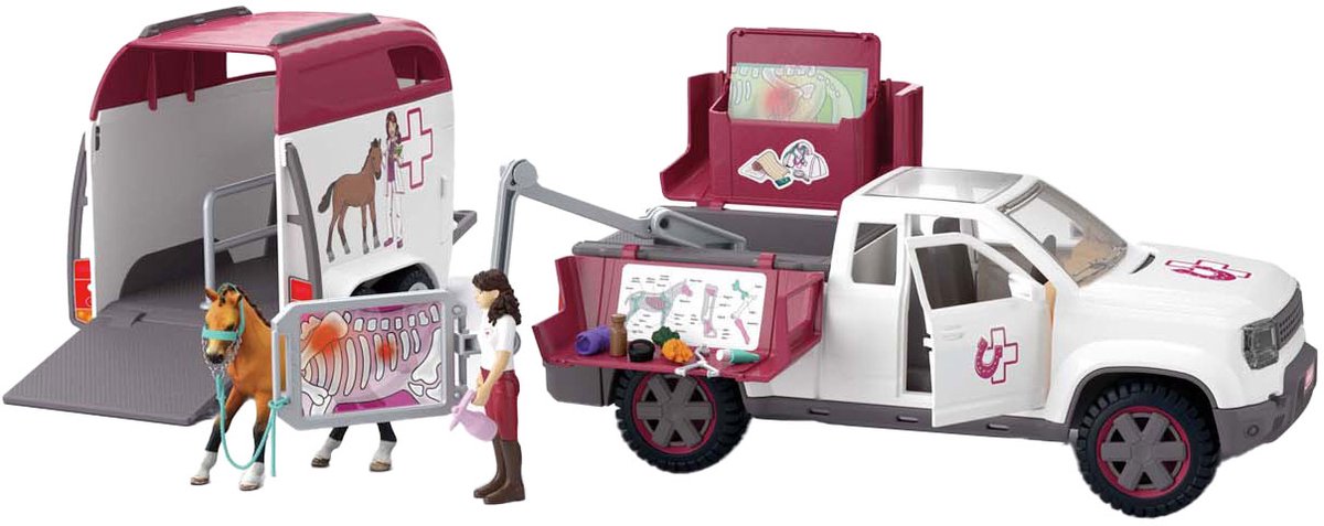 schleich HORSE CLUB - Mobiele dierenarts met aanhanger - 42704 — afbeelding 6