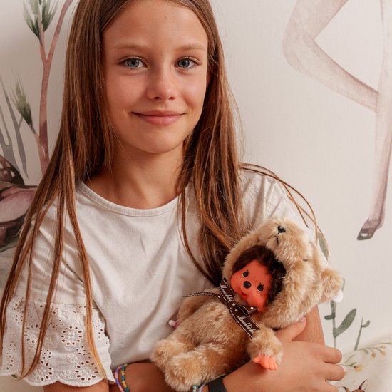Bandai - Monchhichi - Monchhichi Teddybeer Knuffel - Iconische Aap Knuffel uit de jaren 80 - Superzachte Knuffels 20 cm voor Kinderen en Volwassenen - Beertje - Kinderspeelgoed 2 Jaar en + - SE203963 van Bandai — afbeelding 4
