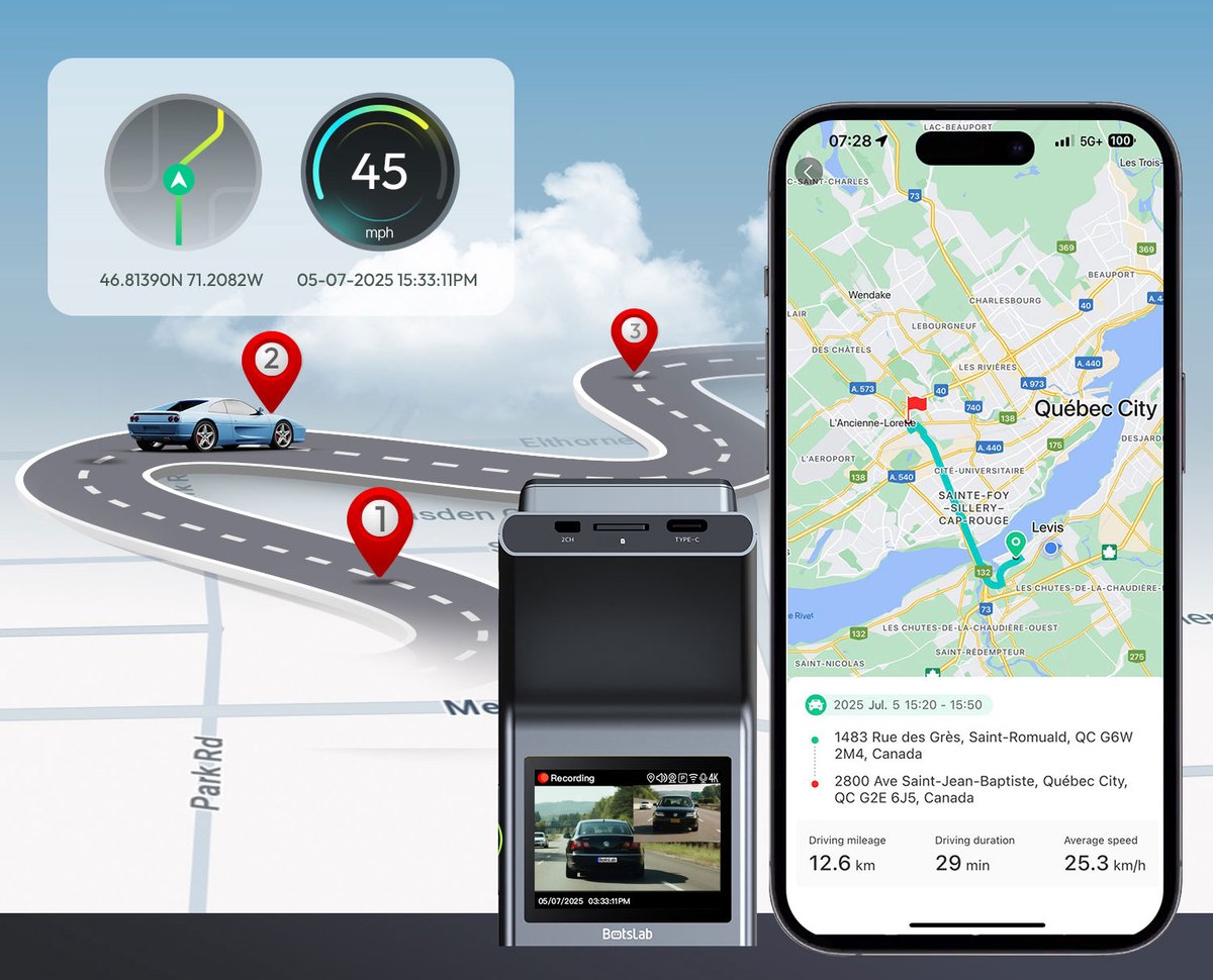 Botslab G300H Plus - 4K Dashcam thumbnail 5