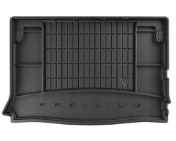 FROGUM - Kofferbakmat - Geschikt voor PEUGEOT Partner I (1996-2008) - 5-persoons versie - TPE Rubber - Zwart