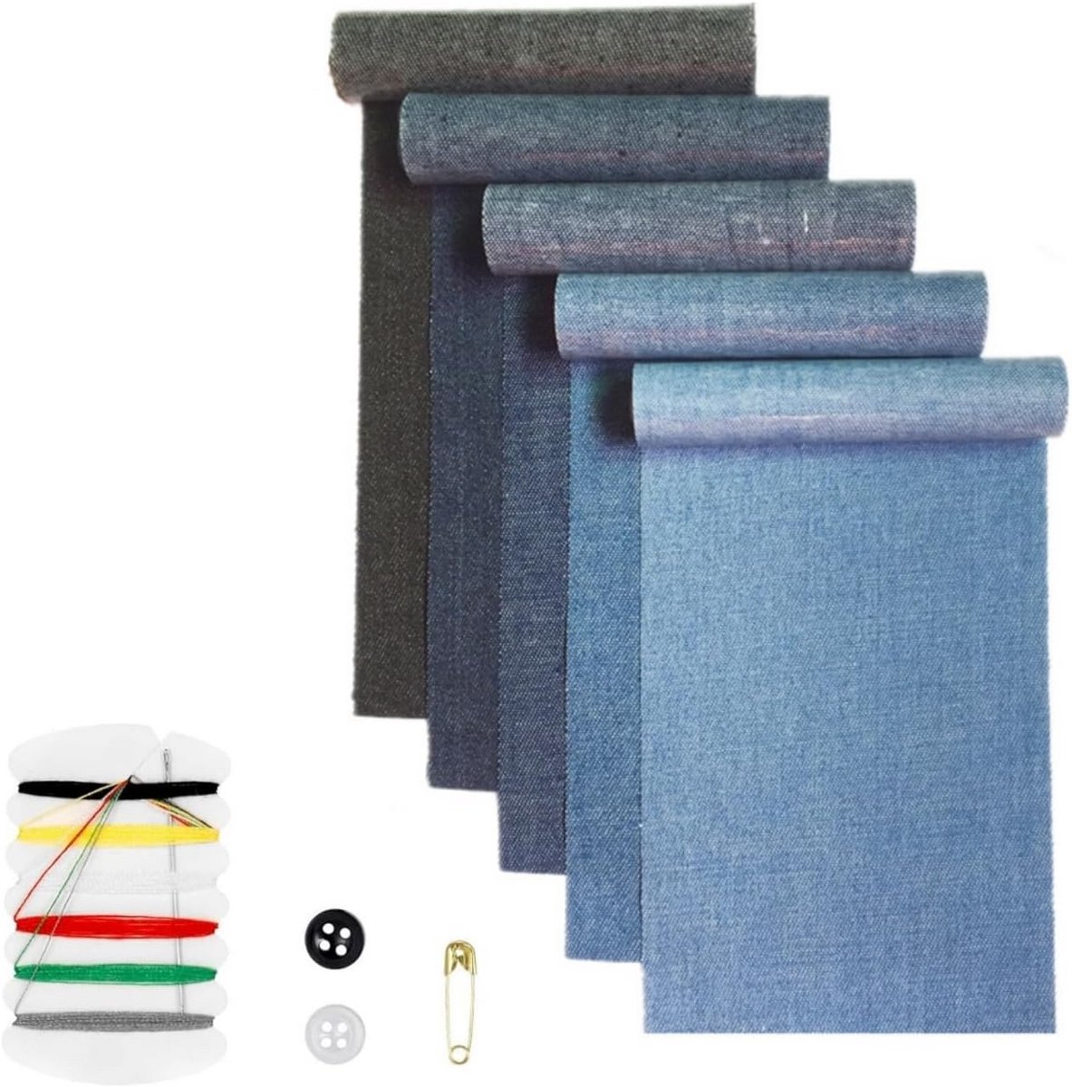 5 Rollen Strijken Zelfklevende TextielReparatie Patches voor Jeans en Kleding - Strijkapplicaties