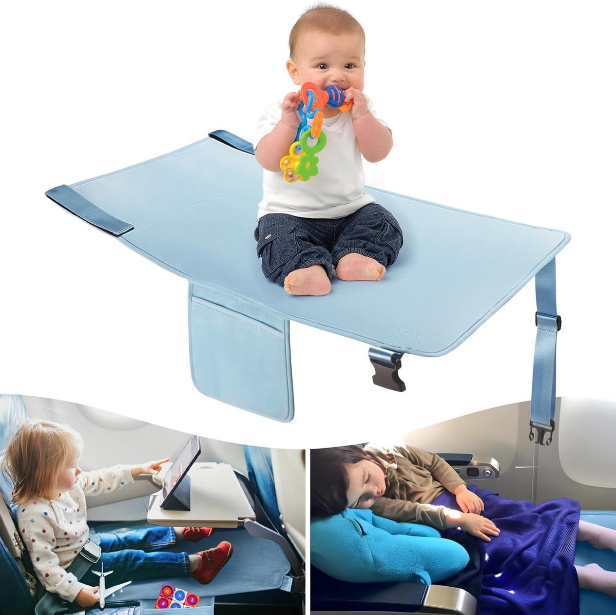 Vliegtuigbed voor Peuters - Blauwe Kinderkamer Inrichting