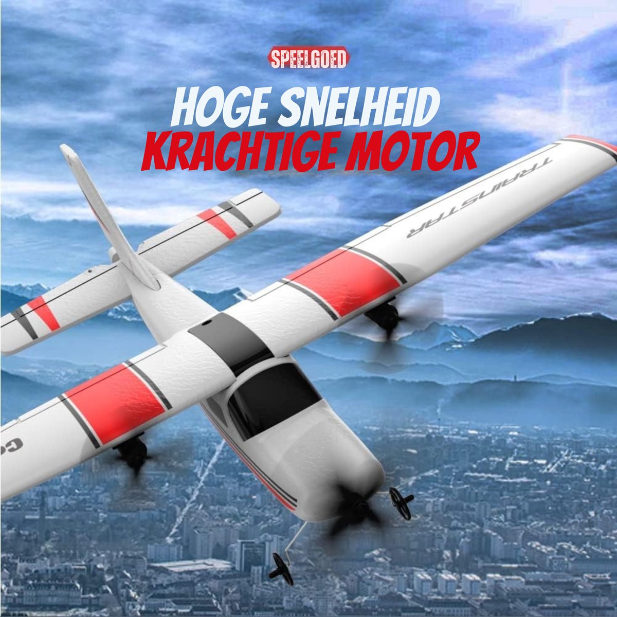 Nexar Bestuurbare Vliegtuig - RC Propellervliegtuig met Gyro Stabilisatie - Afstandsbestuurbaar Vliegtuig - voor Kinderen & Beginners - Incl. 3 Batterijen — afbeelding 6