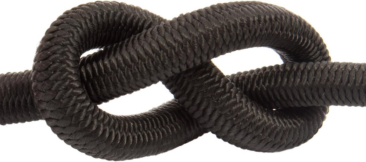 Sterk Zwart Rubber Touw 10mm - 5 Meter Elastisch Spanband voor Spandoek en Bevestiging