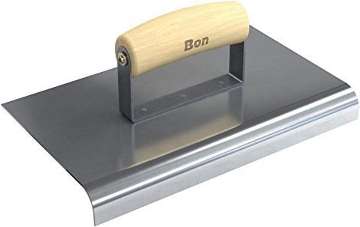 Betonschaaf 25,4 cm x 15,4 cm - Roestvrij staal met houten handvat