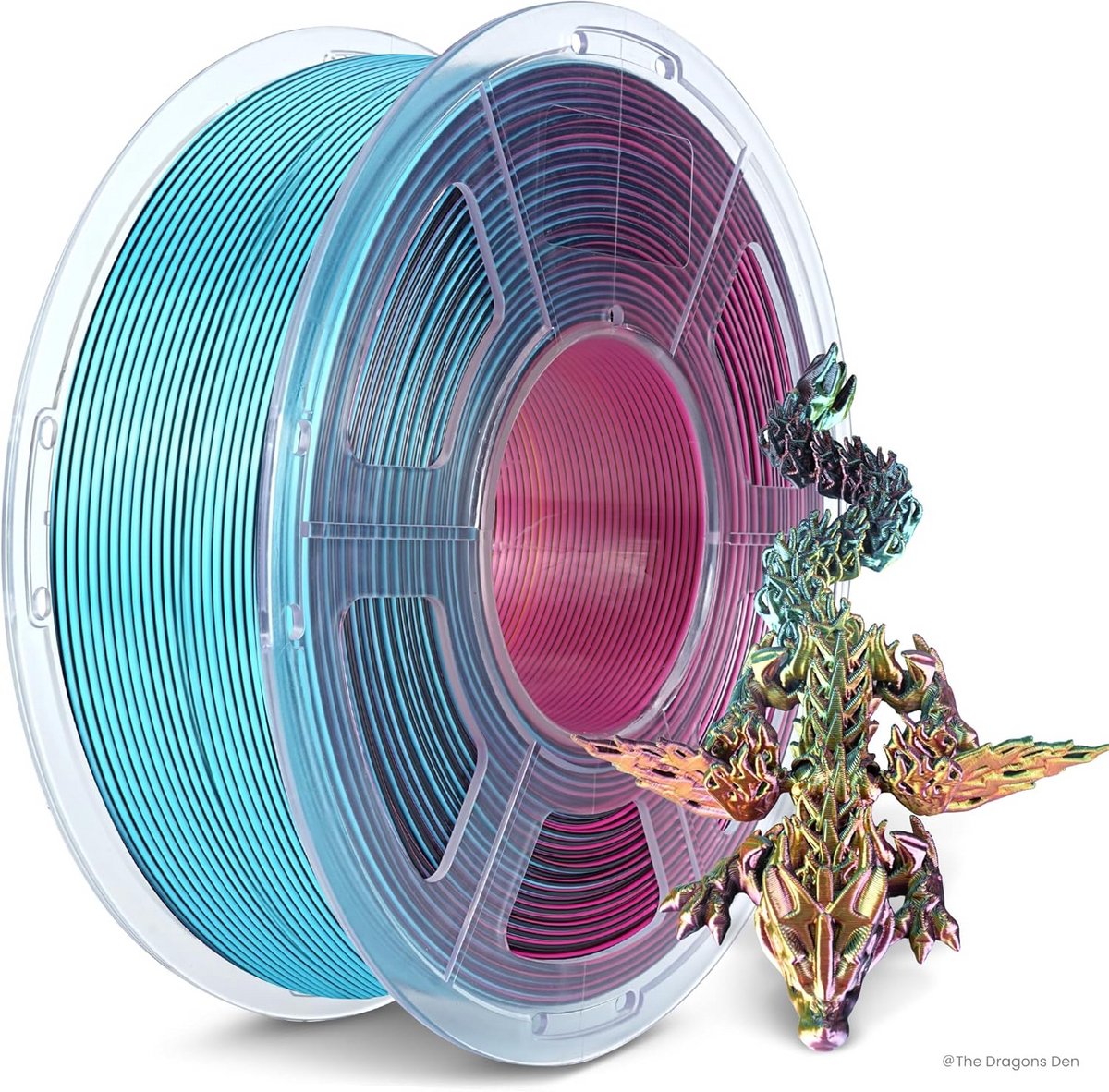 Zijde PLA Filament 1.75mm voor 3D Printer - 1kg Spoel met 360 Graden Kleurverandering