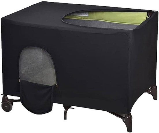 Foto: Mk stoer wieg luifel uitrekbare ademende wieg luifel draagbare reistenten met verduistering zwart