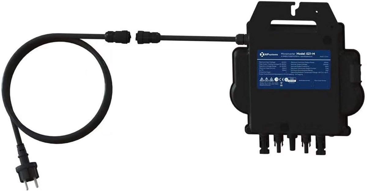 800W Balkonkrachtcentrale Micro-omvormer met Wifi en Bluetooth Maximaal 600W