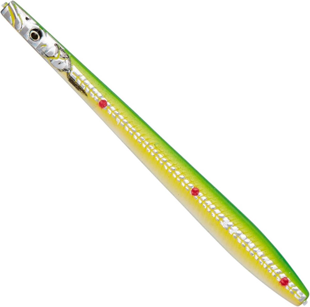 Doorlopende Kunstaas Spinner 10cm 16g Zee- en Roofvis - Fluo Green