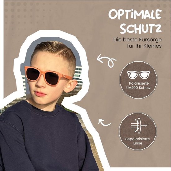 Gepolariseerde Kinder Zonnebril UV400 - Flexibel Montuur voor Jongens en Meisjes (6-12 Jaar) — afbeelding 2