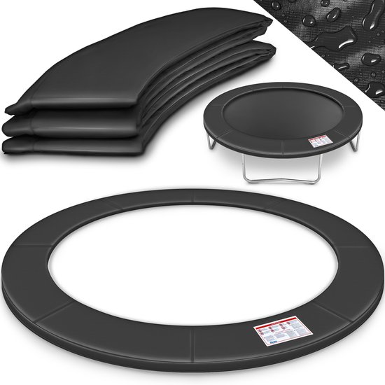 KIDUKU® randafdekking voor trampoline | Ø 244 cm 305 cm 366 cm 427 cm | slijtvast | 100% uv-bestendig verenafdekking randbescherming (366 cm)
