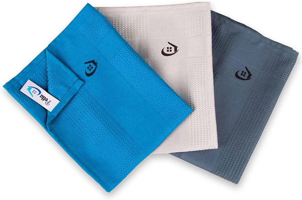 Set van 3 Microvezeldoeken - Extra Absorberend en Pluisvrij Schoonmaken