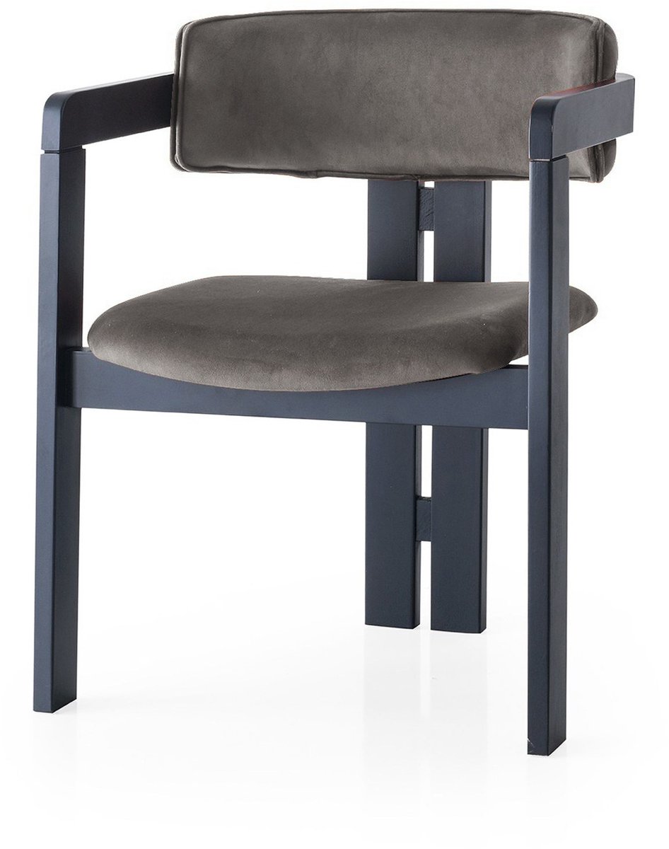 Skye Decor , Stoel, CO - 009, Hout, Zwart & Antraciet, 58 x 49 x 76 cm