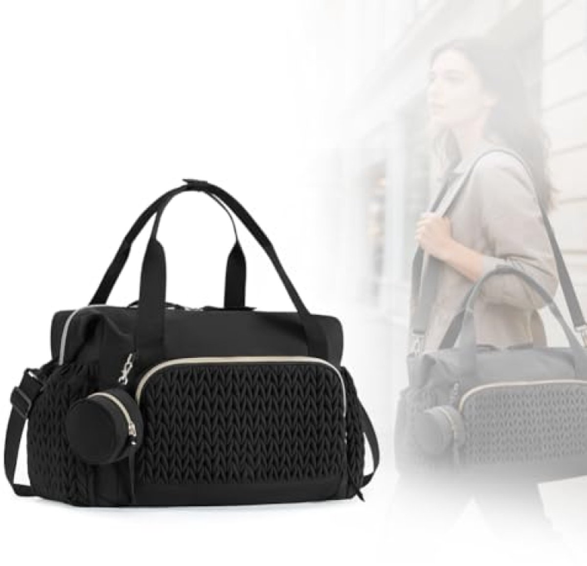 Luiertas rugzak - Ruime babytas met geïsoleerde flessenvakken en ergonomisch design – foto 6