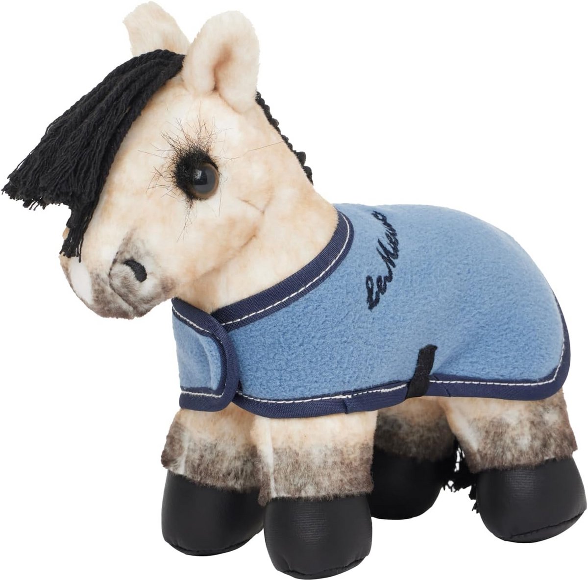Zacht Pluchen Pony Figuur in Spiekformaat met Fleece Dekentje