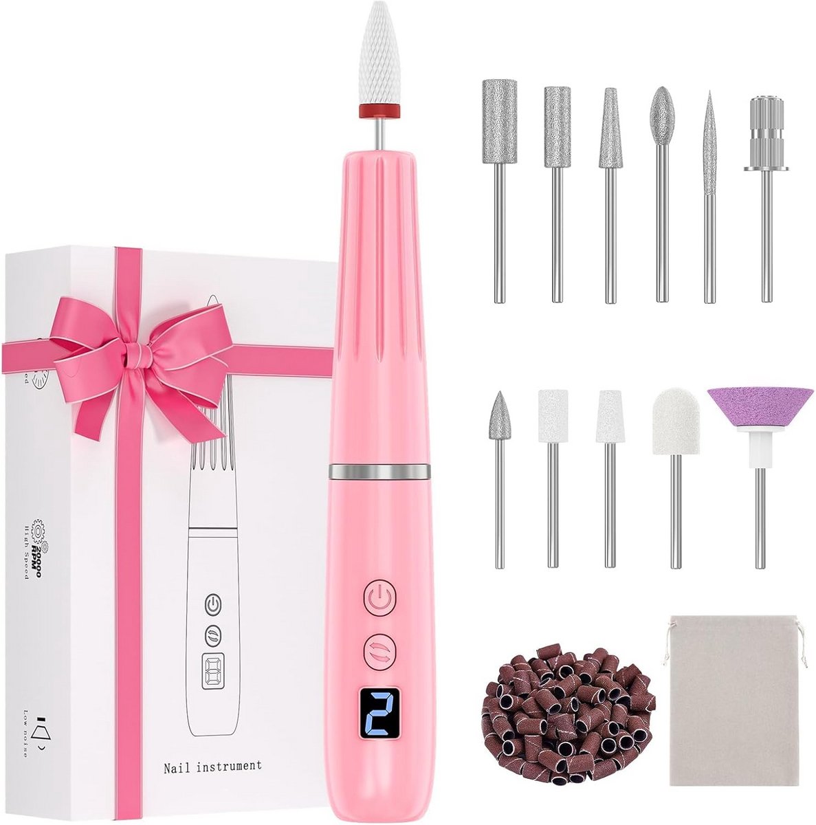 Nagelfrees Bitjes - Pedicureset Electrisch - Manicure Set - Gereedschap