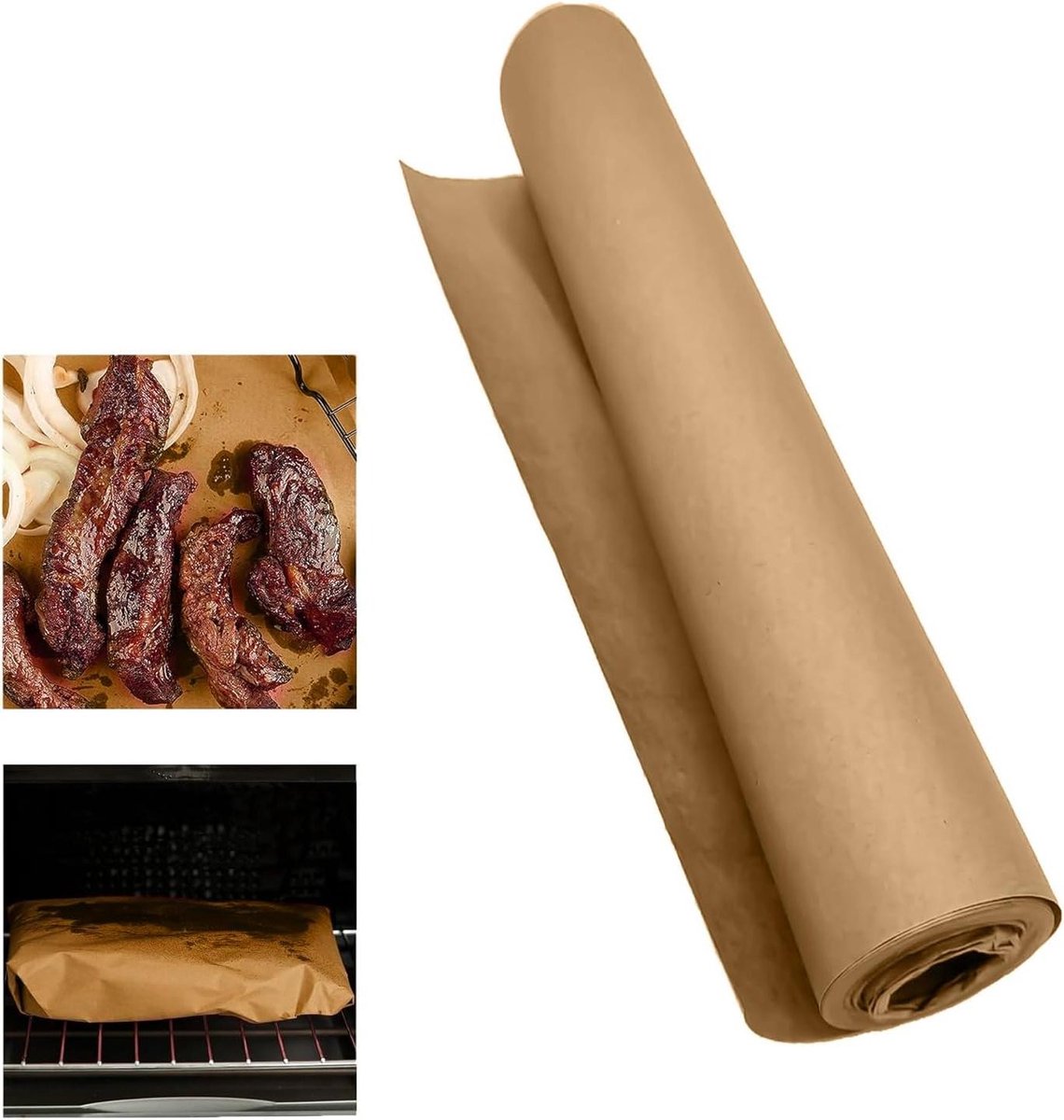 Bruin Kraft Slagerpapier voor BBQ en Roken - Ideaal voor Vis en Worstbereiding - 10 Meter
