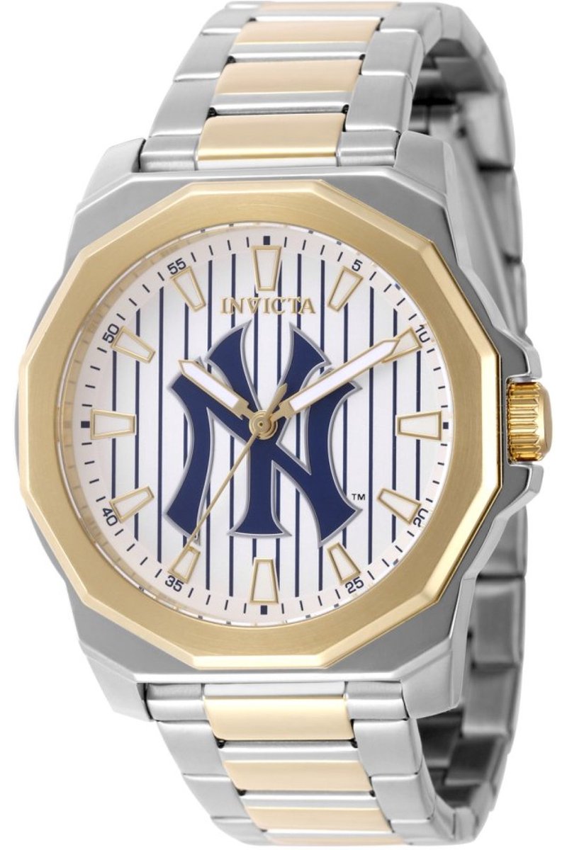 Invicta Specialty - New York Edition 49860 Heren Horloge - Waterdicht - Analoog - Quartz Uurwerk - Roestvrij Staal met zilveren Wijzerplaat - 42mm