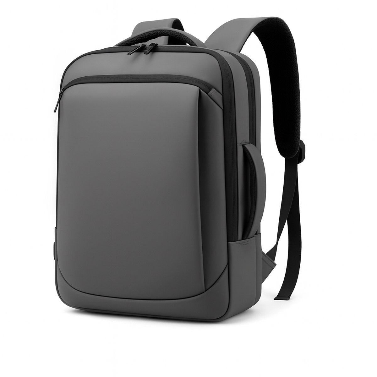 Laptop Rugzak 15.6 inch - Schooltas - Waterdicht - USB - Grijs
