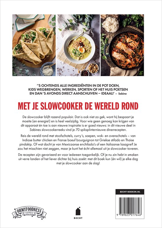 Het Slowcooker Boek wereldgerechten: kookboek met 70 recepten uit de hele wereld.