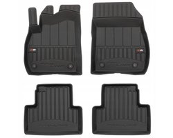 Frogum No.77 Automat / Vloermat - 3D Pasvorm - Geschikt voor Opel Zafira C 2012-2019 - TPE Rubber - 4-delig - Hoge Rand 6cm - Zwart