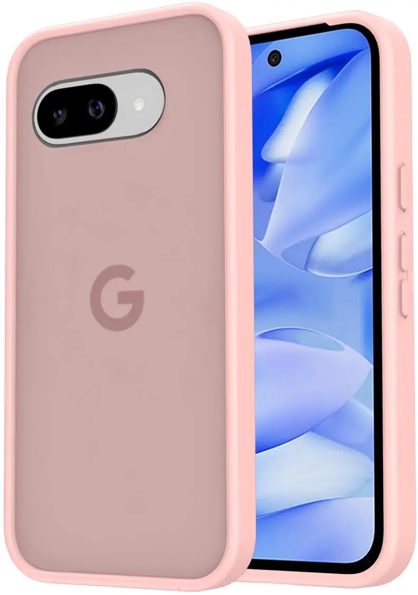 Hoesje Geschikt voor Google Pixel 9a - Matte Back Cover - Roze