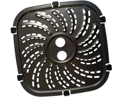 Bakplaat van koolstofvezel voor airfryer - met clips - vaatwasmachinebestendig - inclusief 6 clips