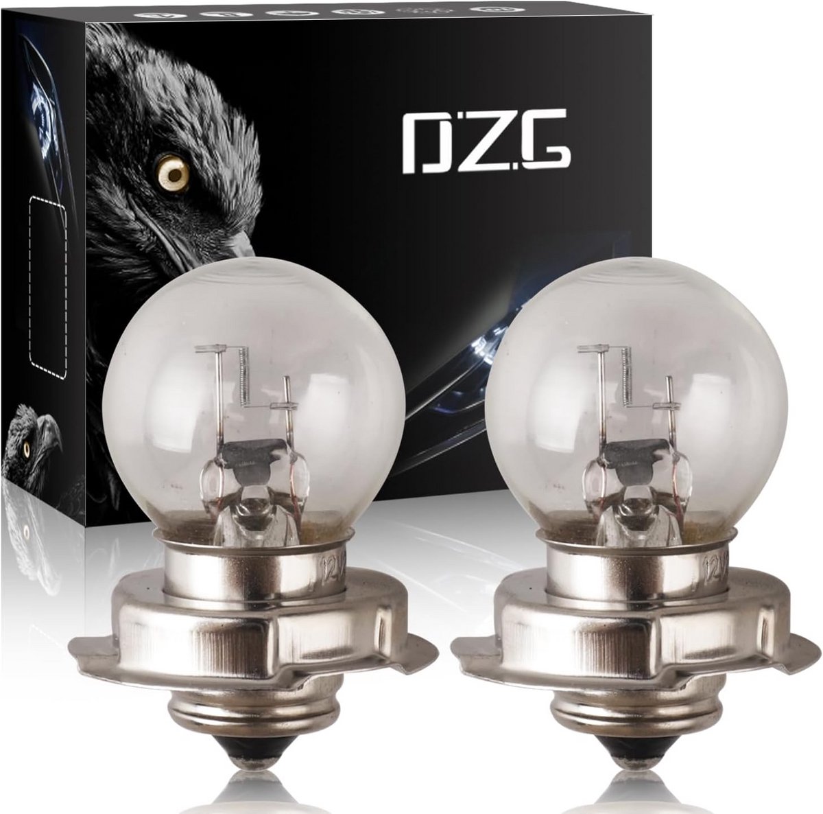 2x Halogeen Koplamp Motor Scooter 12V 15W Geel Licht Warm Wit P26S S3