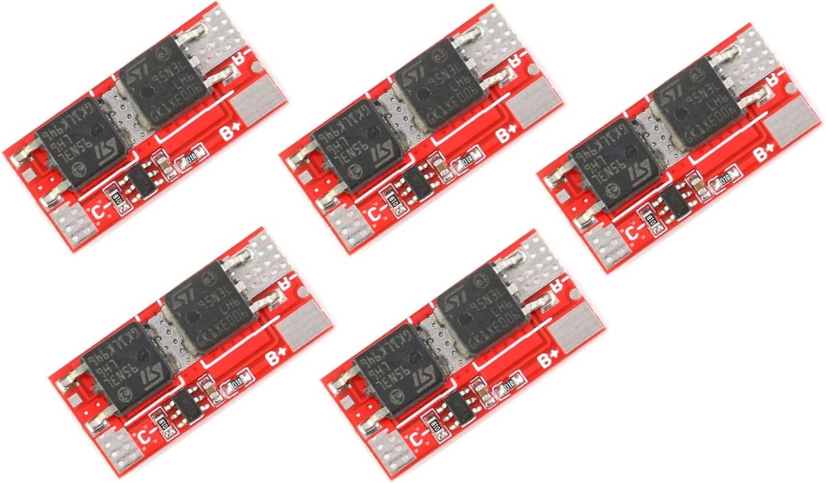 5 Stuks 1S 10A Lithium 18650 Batterij Beveiligingsmodule voor Opladen