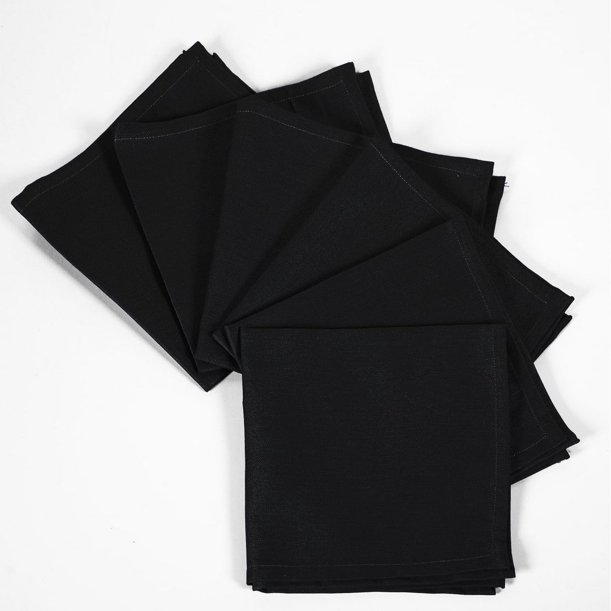 Set van 6 Katoenen Servetten Effen 42x42 cm - Herbruikbaar en Wasbaar Tafeltextiel