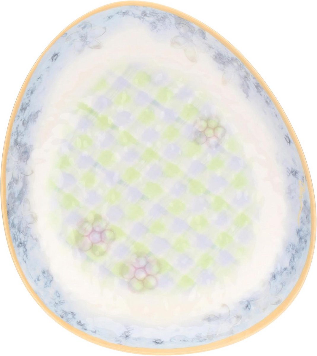Ronde Serveerschaal Melamine Voorjaarstuin 34.5 cm
