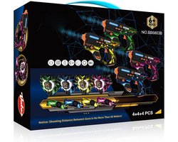 Oplaadbare Laser Tag Set met 360° Sensoren - 4 Spelers - 2.4GHz Infrarood Real-Time Data Display - I