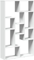 vidaXL - Bibliothèque - 72x20x120 - cm - décoré - bois - blanc