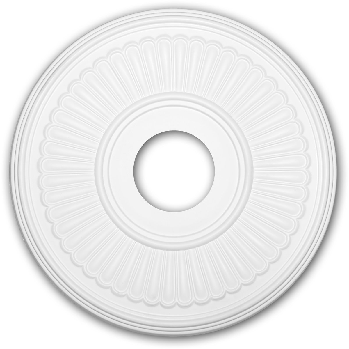 Plafond Rozet 156047 Profhome Sierelement plafond centrum neo-classicisme stijl wit Ø 40,4 cm
