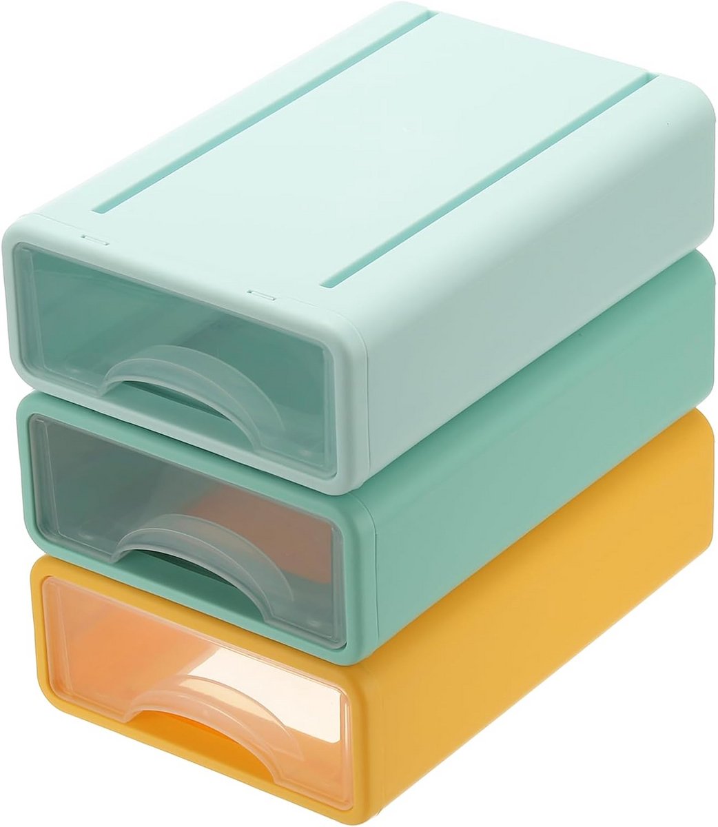 Cosmetica Opbergdoos met Lades en Compartimenten - Paarse Make-up Organizer voor Badkamer en Kaptafel
