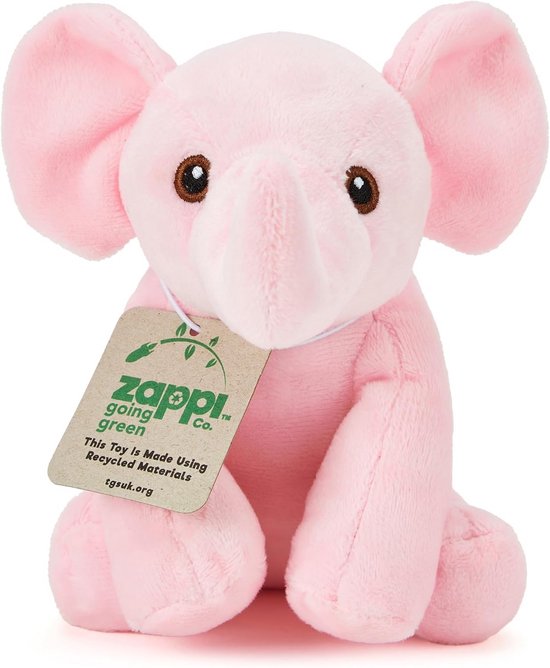Roze Knuffel Olifant Pluche Dier Zacht en Knuffelbaar Cadeau van Merkloos — afbeelding 5