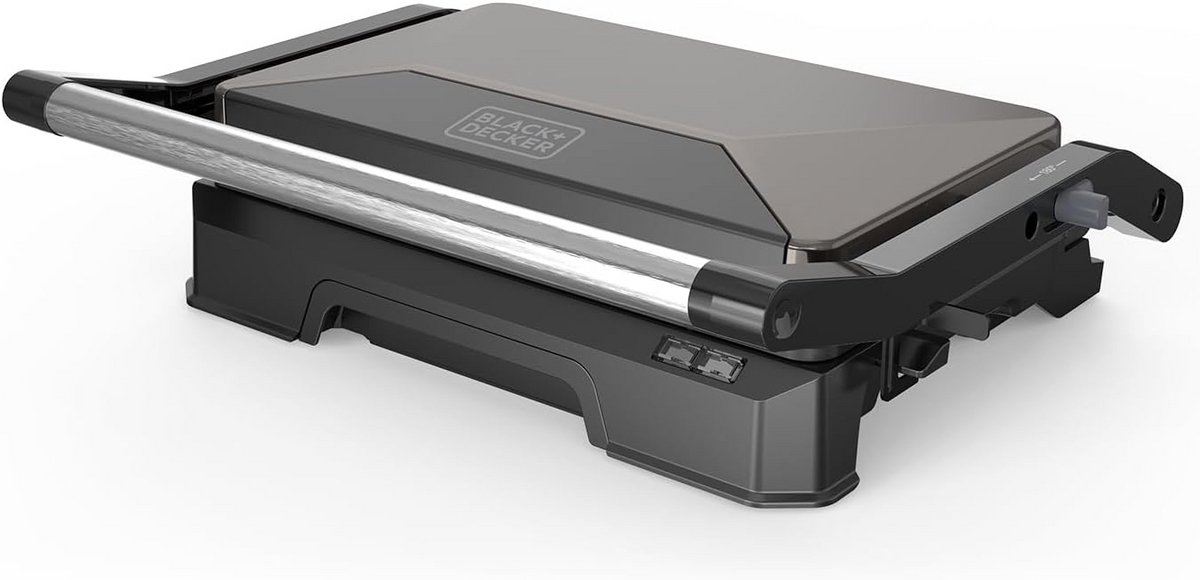 Elektrische Contactgrill met 180° Opening voor Panini's en Meer