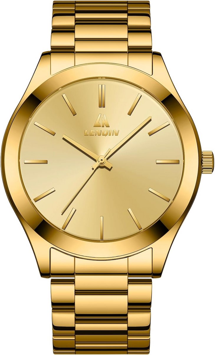 Luxe Herenhorloge Roestvrij Staal Analoge Kwarts Waterdicht