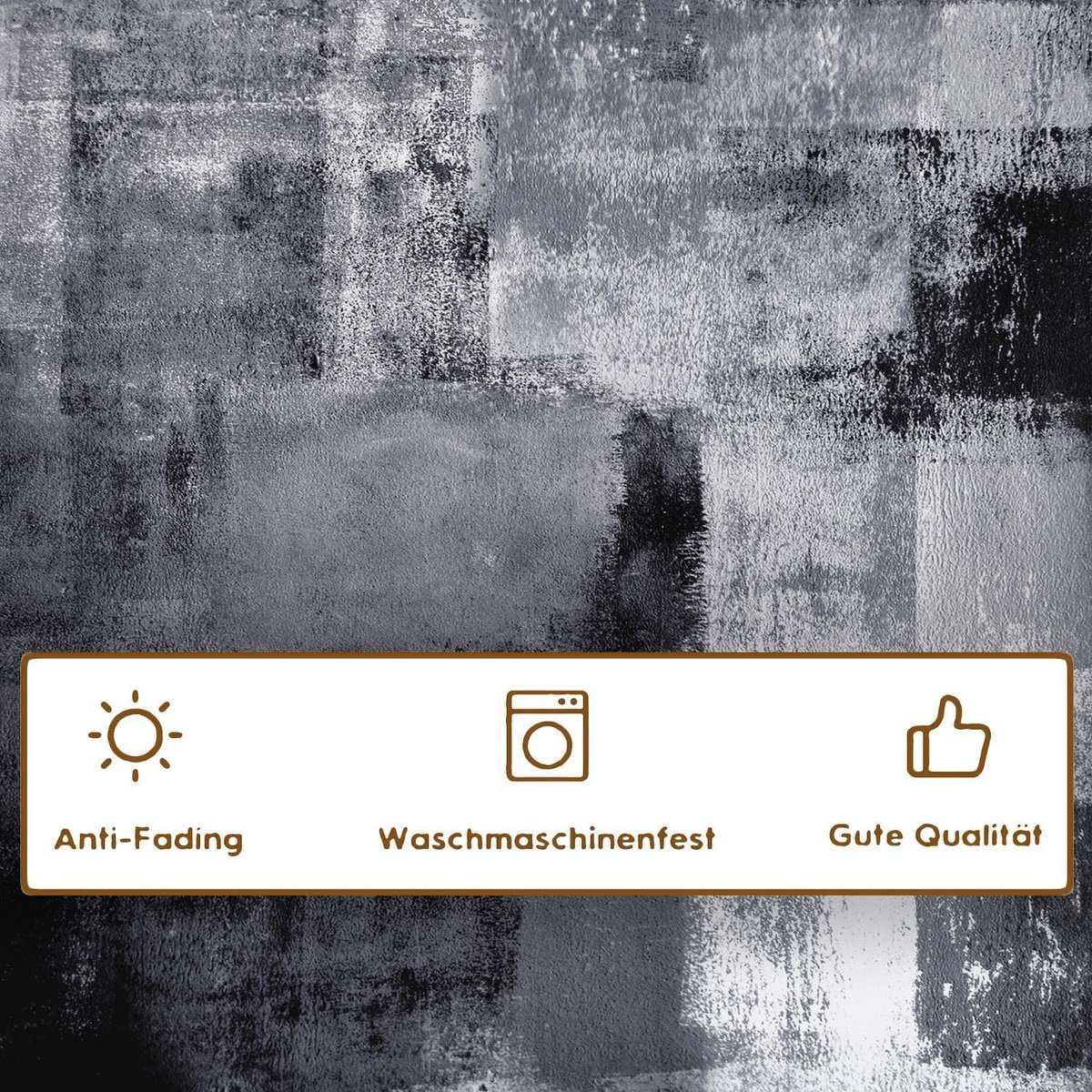 Modern Zwart Tafelkleed 85x85 cm Wasbaar Linnen Tafeldecoratie