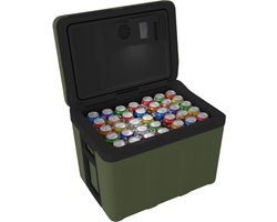 Auronic Koelbox Elektrisch 12V en 230 volt - Auto - Camping Koelkast - Koelen en Verwarmen - 40L - Frigobox - Groen