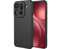 Housse MobyDefend - Compatible avec Oppo Find X9 Pro - Backcover Siliconen Mat - Zwart