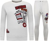 Exclusieve Joggingpak Heren - ICON Rocks - 6508W - Wit
