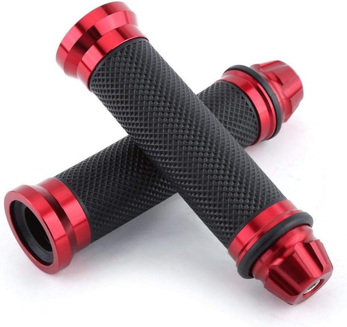Universele Motorfiets Handvatten Grips CNC Aluminium Rubber 7/8 inch Stuur