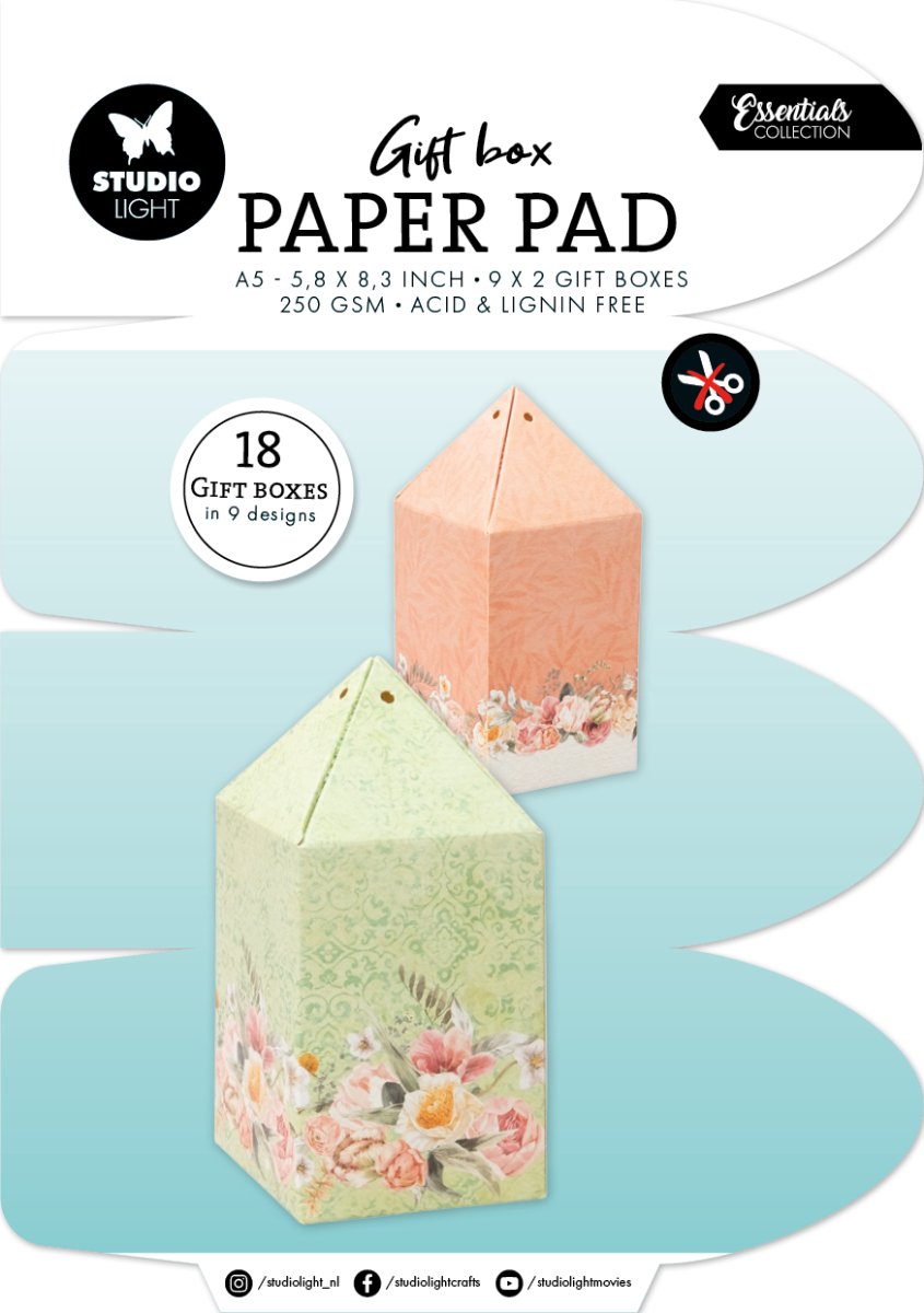 Giftbox paper pad Candybox - Essentials nr. 458