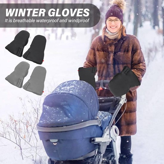 Waterdichte Handwarmers voor Kinderwagen en Buggy set van 2 — afbeelding 5