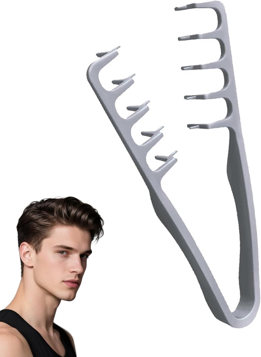 Textuur en Volume Styling Kam voor Mannen met Brede Tanden